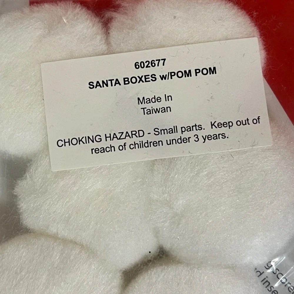 Current‎ Santa Treat Boxes w/ Pom Poms Christmas Holiday Craft DIY Party New